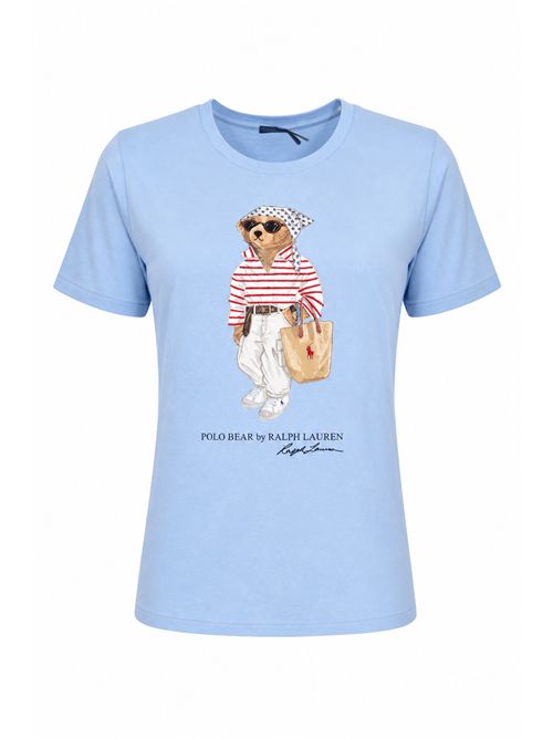 T-shirt in cotone con stampa Polo Bear POLO RALPH LAUREN | 211A12734001